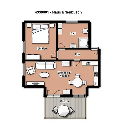 Lejlighed Haus Erlenbusch Ferienwohnung 1